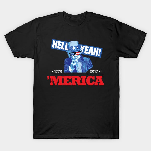 'Merica Uncle Sam T-Shirt by artbitz